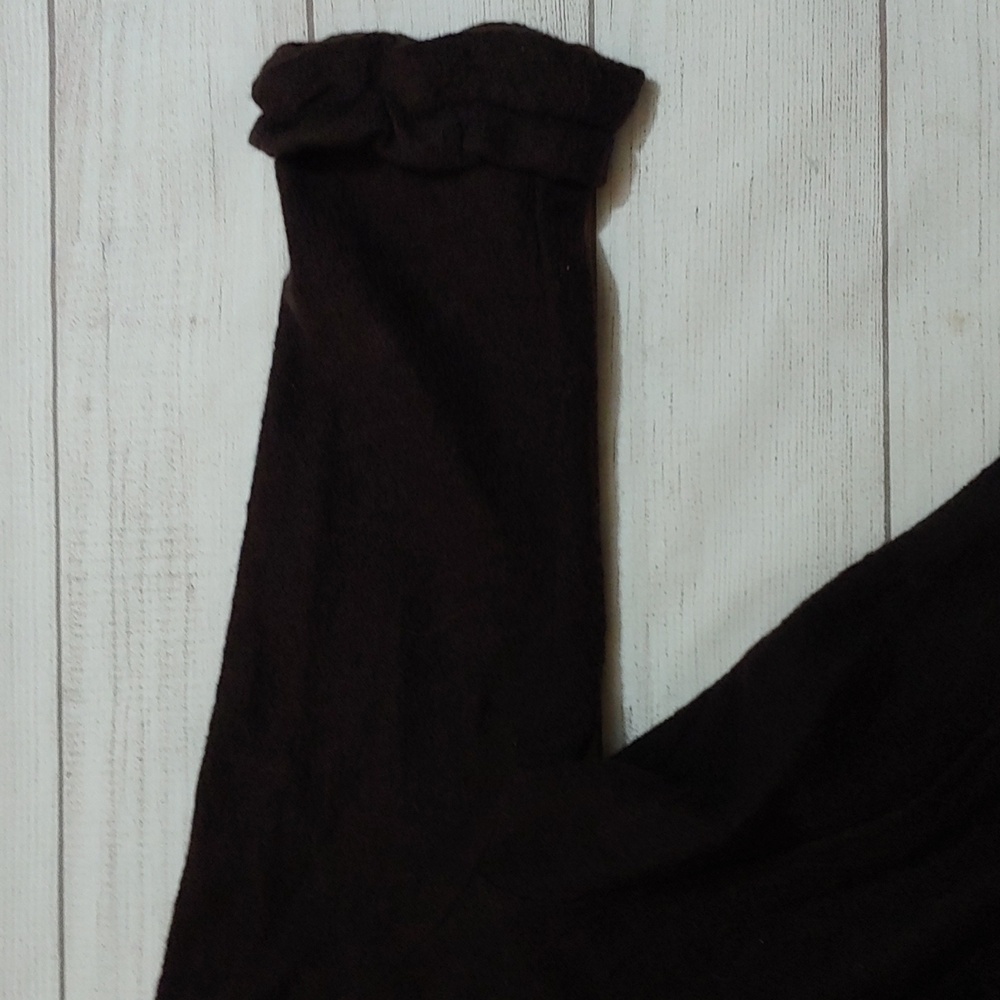 SUSAN BRISTOL BOILED WOOL RUFFLED CARDIGAN COAT - Picture 3 of 9